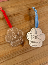 Load image into Gallery viewer, Custom Paw Print Ornament