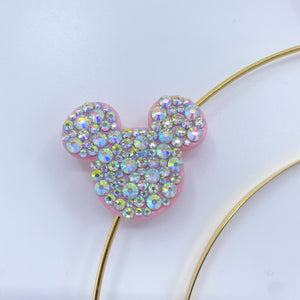 Iridescent Pink Mouse Halo Topper
