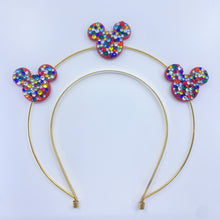 Load image into Gallery viewer, Rainbow Bright Mouse Halo Topper