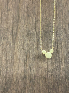 OOPSIE Dark Gold Main Mouse Necklace