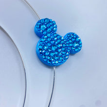 Load image into Gallery viewer, Aqua Mouse Halo Topper with Gem Detail